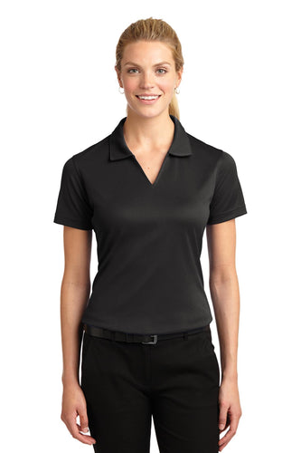 Sport-Tek Black L469 custom made polo shirts with logo