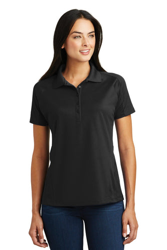 Sport-Tek Black L474 custom women's polo shirts