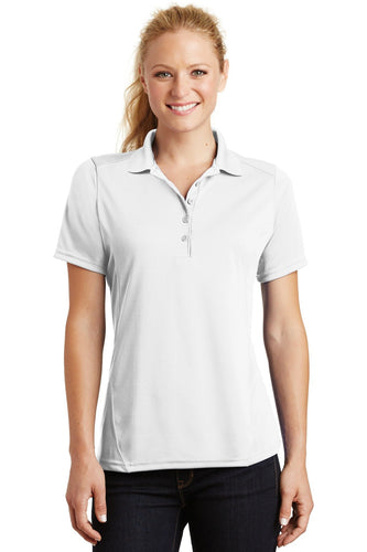 Sport-Tek White L475 custom team polo shirts