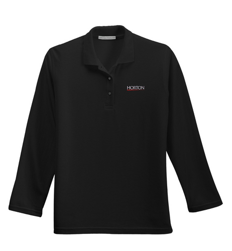 Port Authority Black L500LS custom polo shirts online
