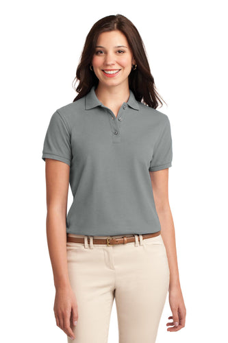 port authority cool grey l500 polo shirts brand logo