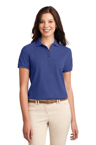 port authority mediterranean blue l500 company logo polos