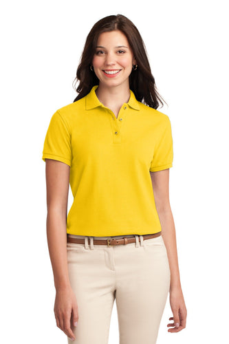 port authority sunflower yellow l500 custom company polo shirts