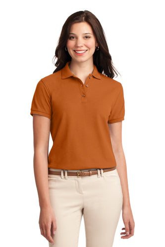 port authority texas orange l500 custom company polo shirts