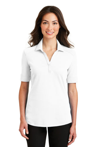 port authority white l5200 polo shirts custom embroidery