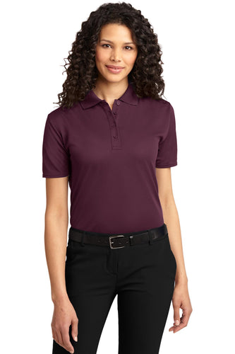 port authority maroon l525 custom logo polo shirts
