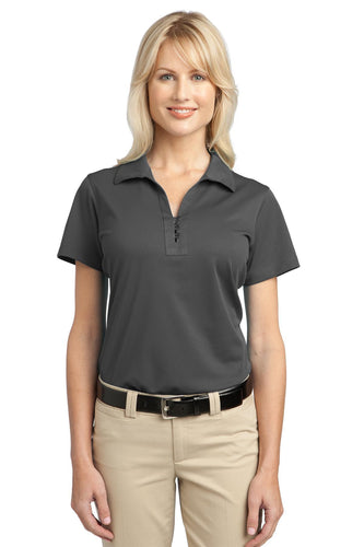port authority grey smoke l527 embroidered polo shirts custom