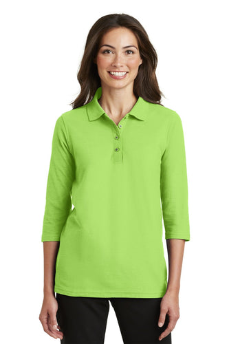 port authority lime l562 custom company polos