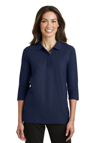 port authority navy l562 custom company polos