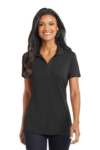 port authority black l568 business polos with logo