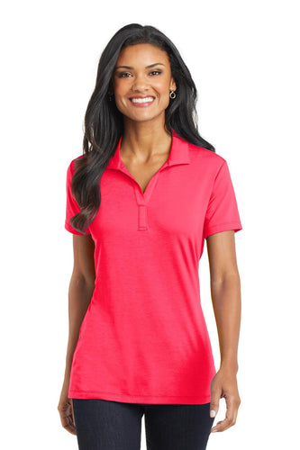port authority hot coral l568 custom design polo shirts