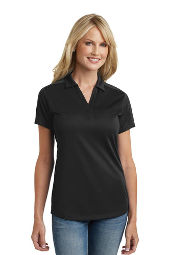 port authority black l569 polo shirts with logos