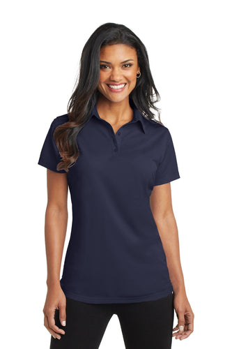 port authority dark navy l571 custom logo polo shirts embroidered