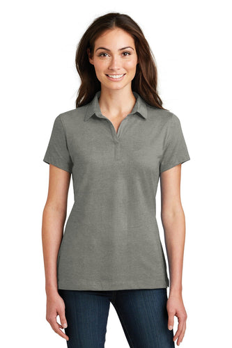 port authority monument grey l577 business logo polo shirts
