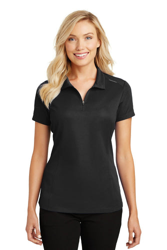port authority black l580 quality polo shirts with company logo