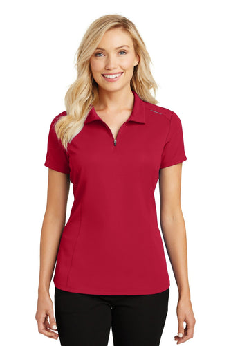 port authority rich red l580 quality polo shirts with company logo