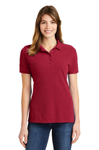 port & company red lkp1500 custom embroidered polo shirts
