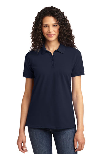 port & company deep navy lkp155 custom polo shirts with logo