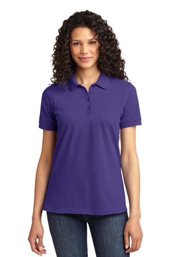 port & company purple lkp155 custom embroidered polo shirts