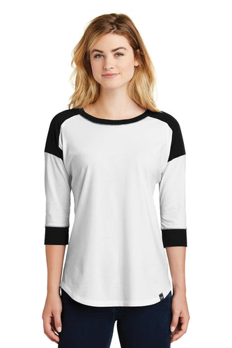 New Era Ladies Heritage Blend 3/4-Sleeve Baseball Raglan Tee