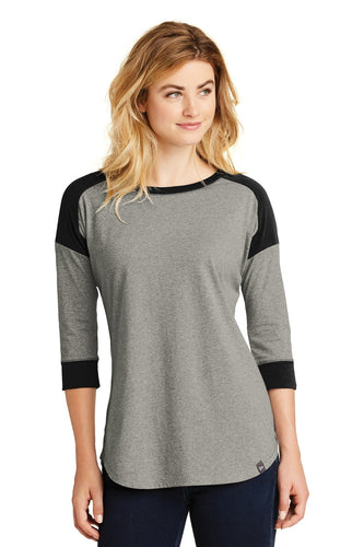 New Era Ladies Heritage Blend 3/4-Sleeve Baseball Raglan Tee