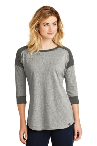 New Era Ladies Heritage Blend 3/4-Sleeve Baseball Raglan Tee