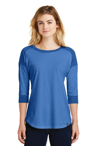 New Era Ladies Heritage Blend 3/4-Sleeve Baseball Raglan Tee
