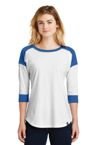 New Era Ladies Heritage Blend 3/4-Sleeve Baseball Raglan Tee