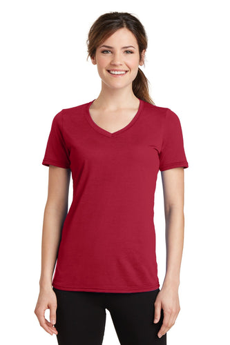 Port & Company Ladies Performance Blend V-Neck Tee