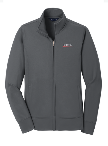 Sport-Tek Dark Smoke Grey LST241 custom jackets with logo