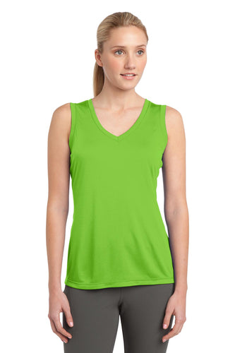 Sport-Tek Ladies Sleeveless PosiCharge Competitor V-Neck Tee