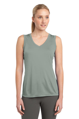 Sport-Tek Ladies Sleeveless PosiCharge Competitor V-Neck Tee