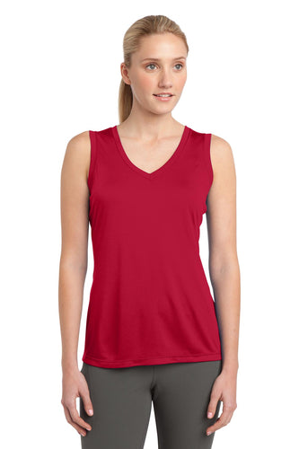 Sport-Tek Ladies Sleeveless PosiCharge Competitor V-Neck Tee