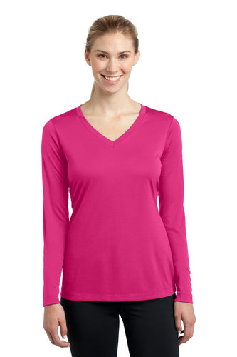 Sport-Tek Ladies Long Sleeve PosiCharge Competitor V-Neck Tee