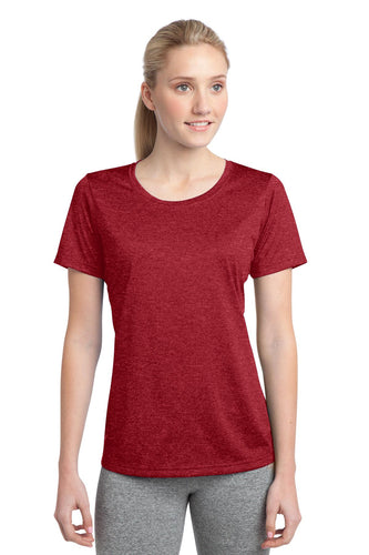 Sport-Tek Ladies Heather Contender Scoop Neck Tee