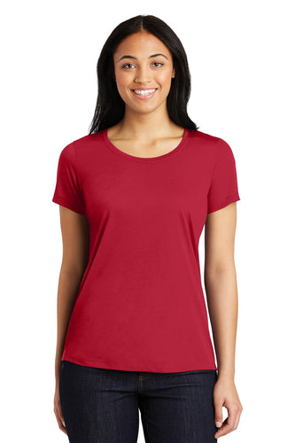 Sport-Tek Ladies PosiCharge Competitor Cotton Touch Scoop Neck Tee