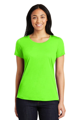 Sport-Tek Ladies PosiCharge Competitor Cotton Touch Scoop Neck Tee