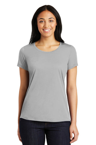Sport-Tek Ladies PosiCharge Competitor Cotton Touch Scoop Neck Tee