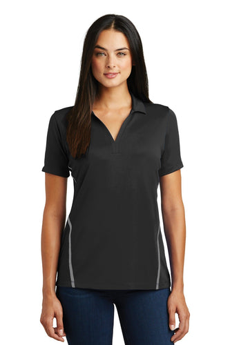 Sport-Tek Black/ Heather Grey LST620 custom dry fit polo shirts