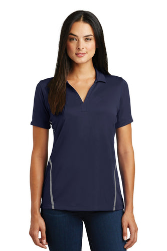 Sport-Tek True Navy/ Heather Grey LST620 custom dry fit polo shirts