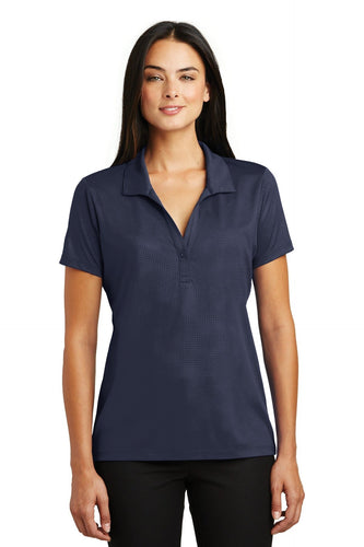 Sport-Tek True Navy LST630 polo shirts with custom logos