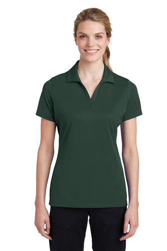 Sport-Tek Dark Forest Green LST640 polo shirts with logo embroidery