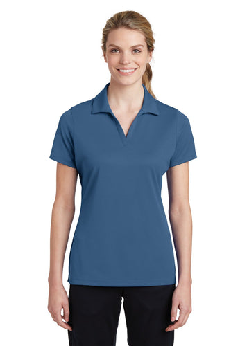 Sport-Tek Dawn Blue LST640 polo shirts with logo embroidery