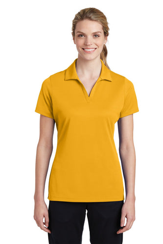 Sport-Tek Gold LST640 polo shirts with logo embroidery