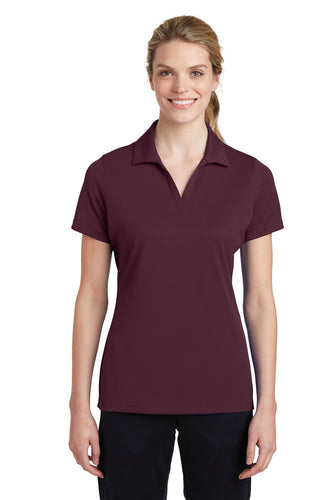 Sport-Tek Maroon LST640 polo shirt with logo embroidered