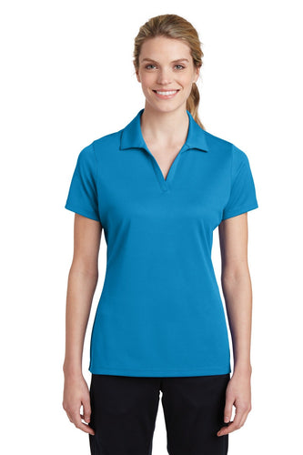 Sport-Tek Pond Blue LST640 polo shirt with logo embroidered