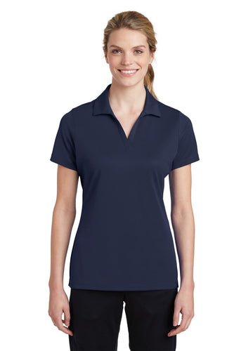 Sport-Tek True Navy LST640 polo shirt with logo embroidered