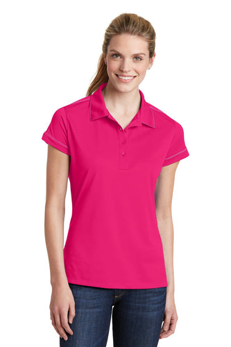 Sport-Tek Pink Raspberry LST659 custom women's polo shirts