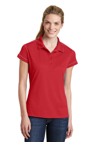 Sport-Tek True Red LST659 custom women's polo shirts