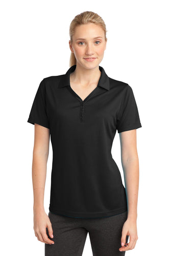Sport-Tek Black LST680 polo shirts with company logo